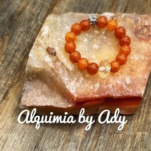 FIRE CARNELIAN MIDI RING BAND